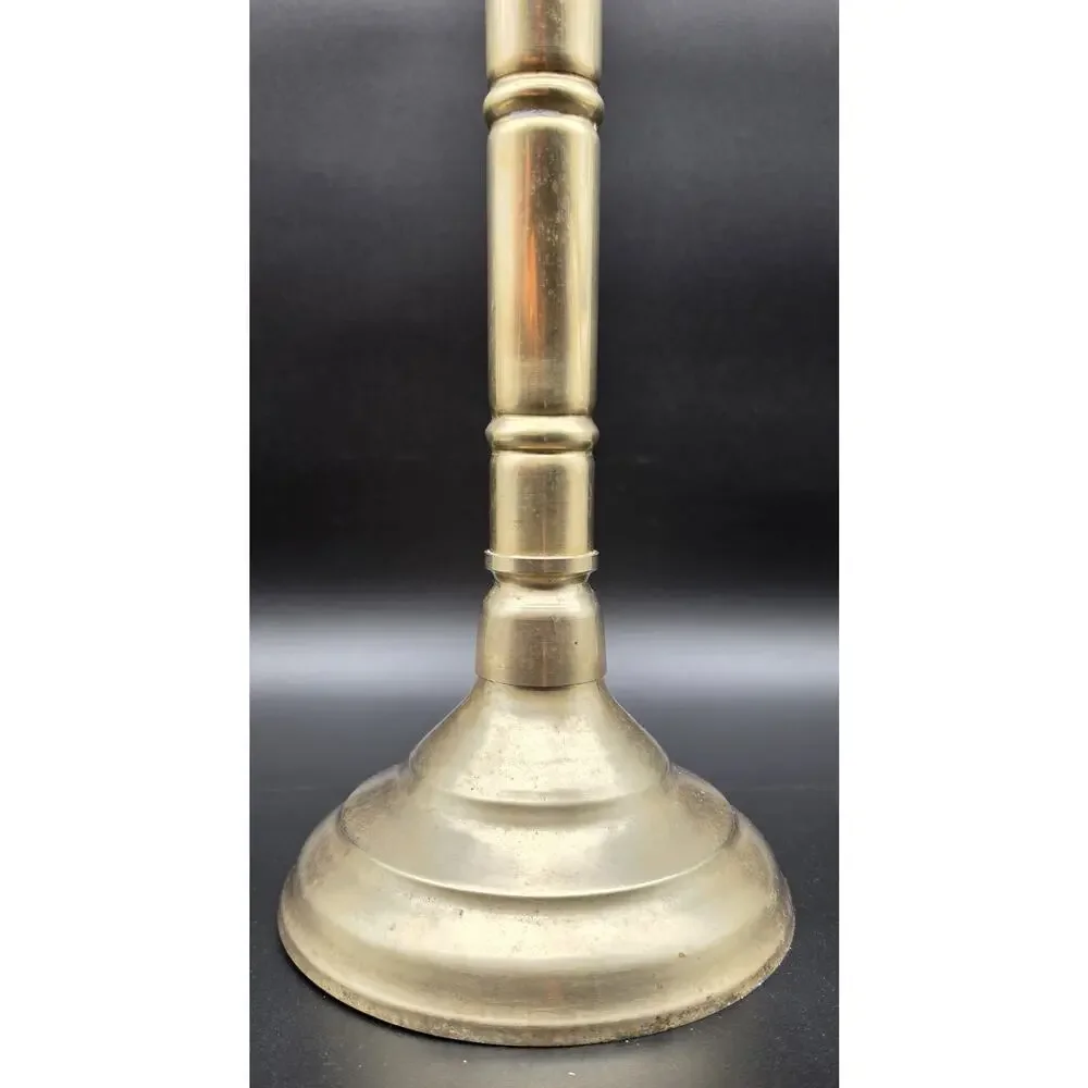Vintage Brass Toilet Paper Holder Stand Free Standing Bathroom Roll Caddy 22